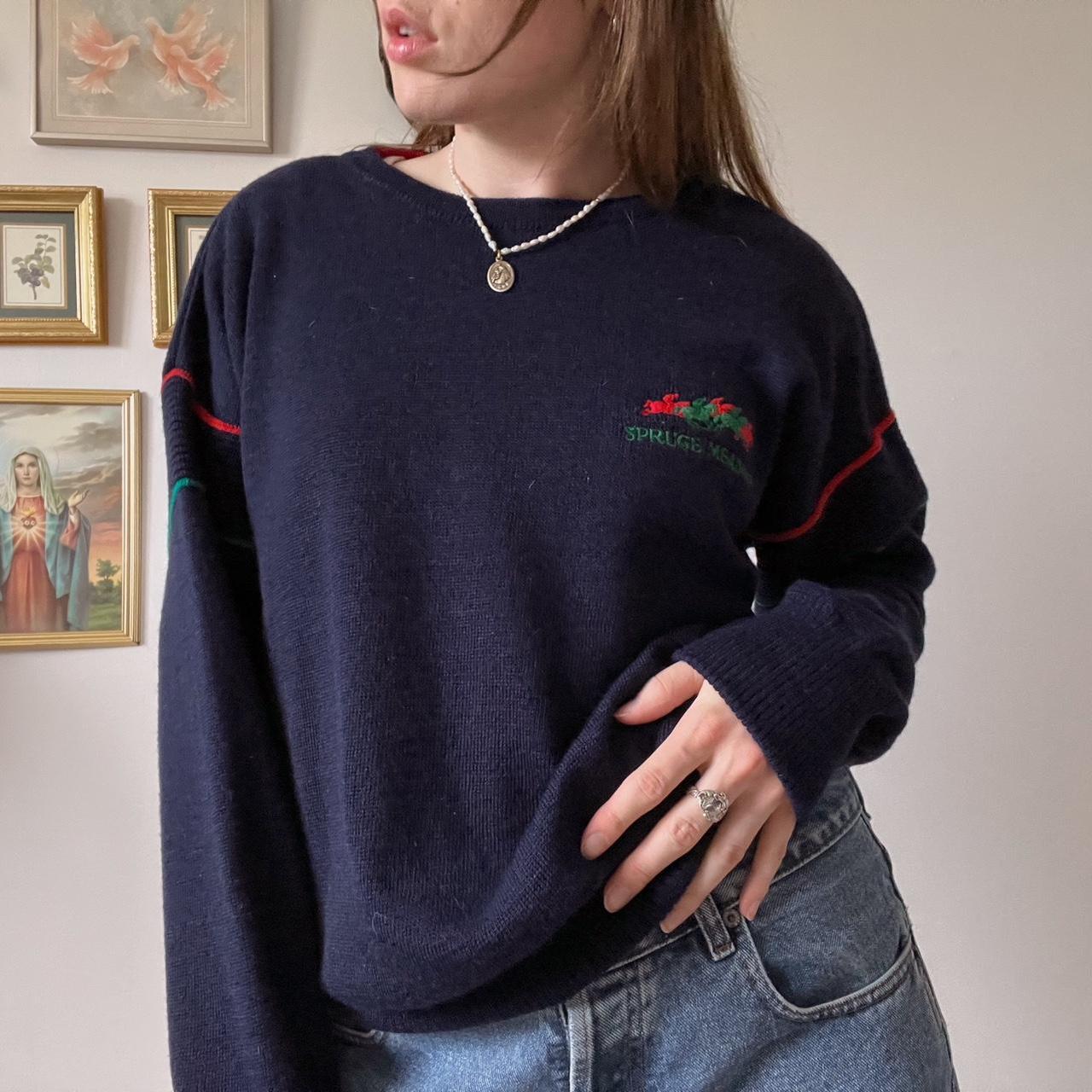 90s baggy knit sweater (M)