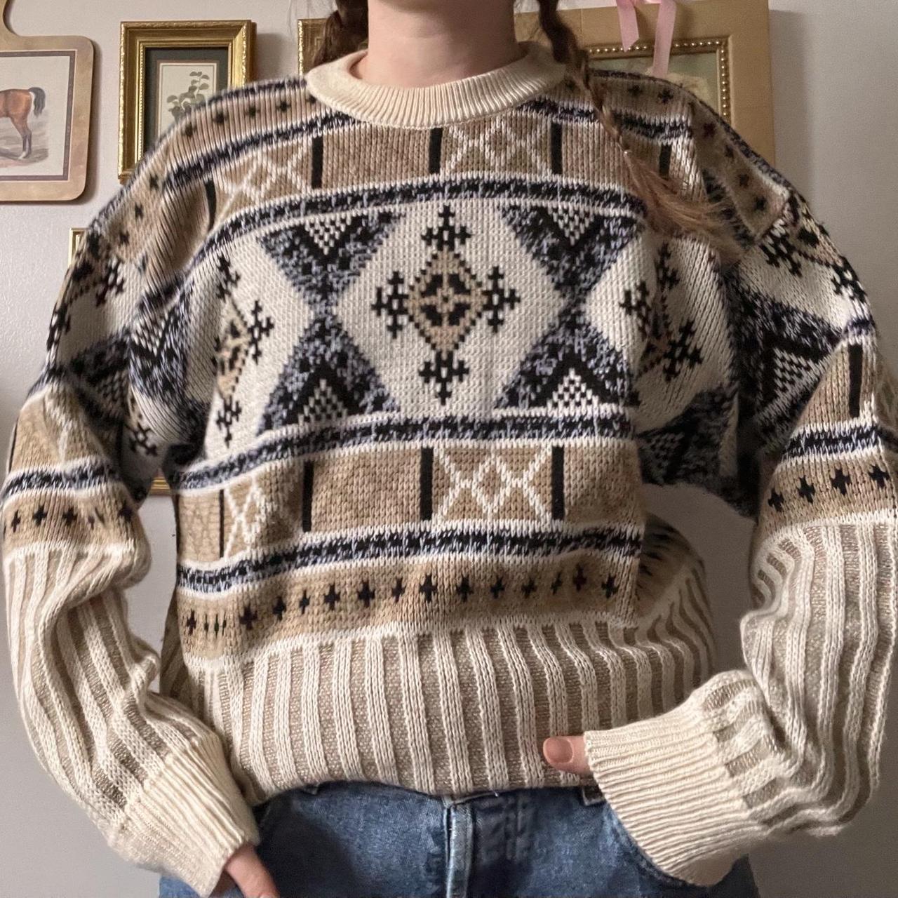 Slouchy vintage winter sweater (M)