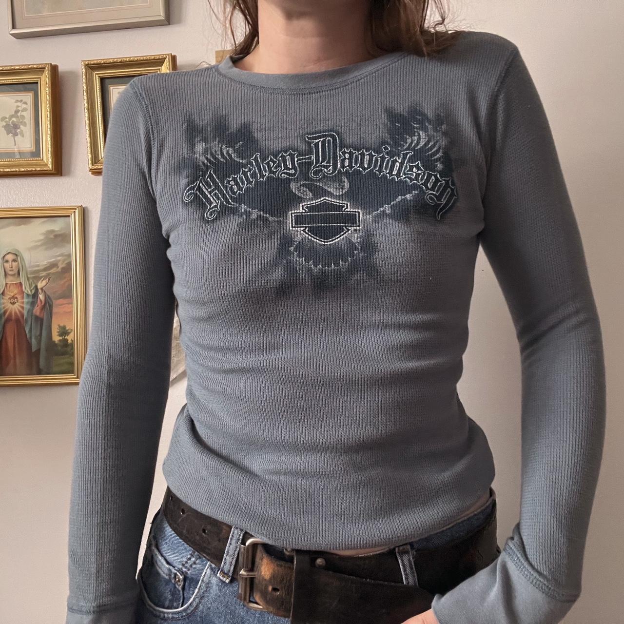 Harley Davidson waffle longsleeve (S)