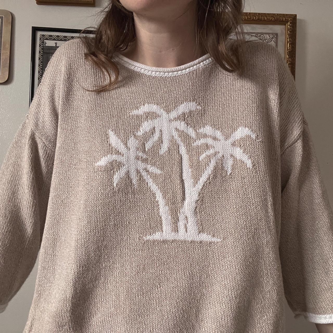 Sand palm tree knit (M)