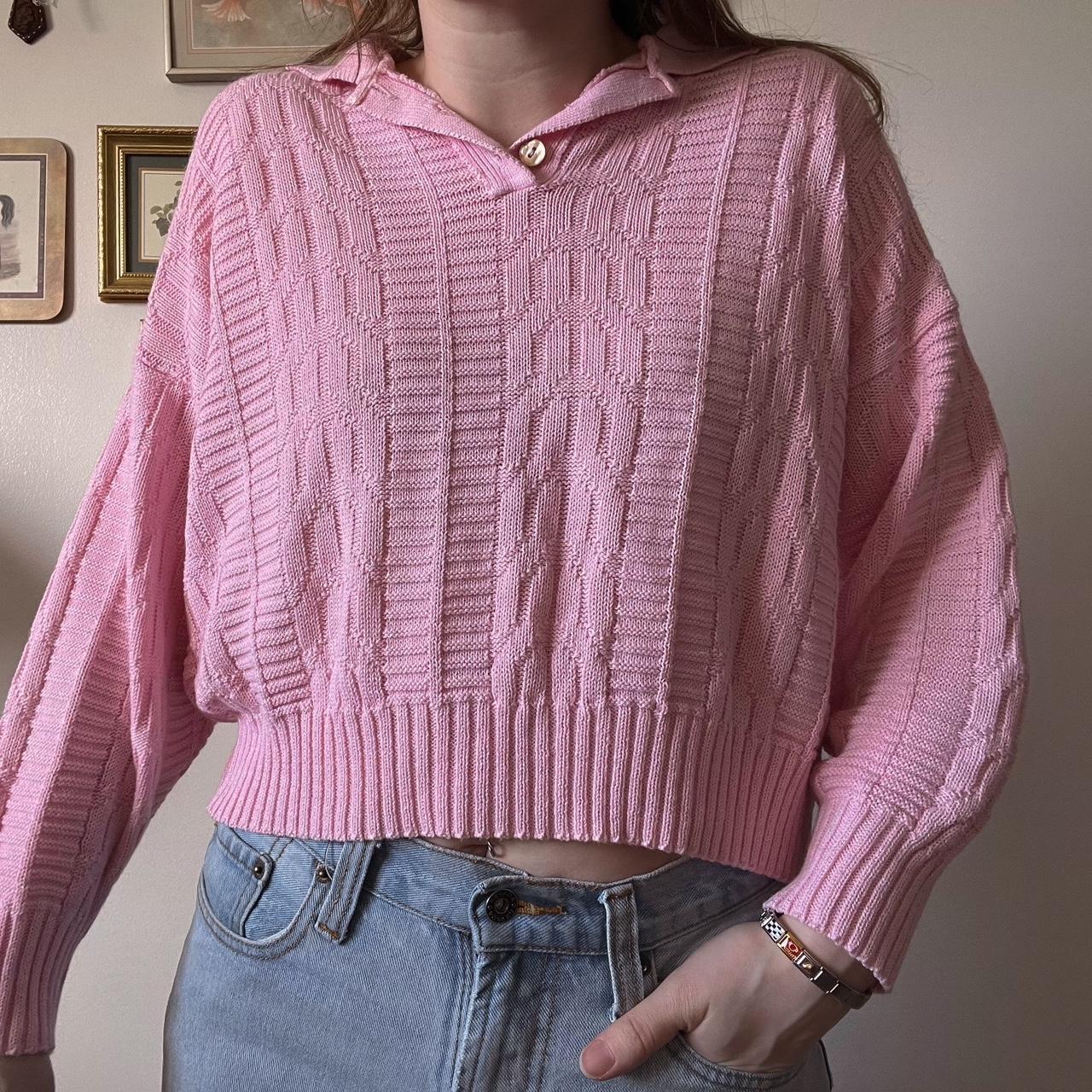 Little pink knit sweater (S)