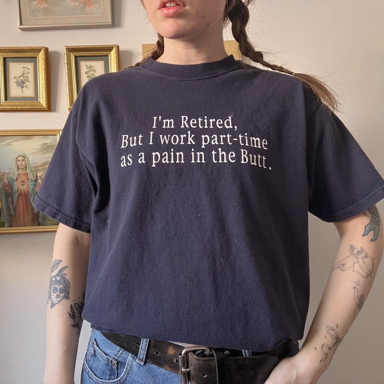 90s slouchy ironic tee (L)