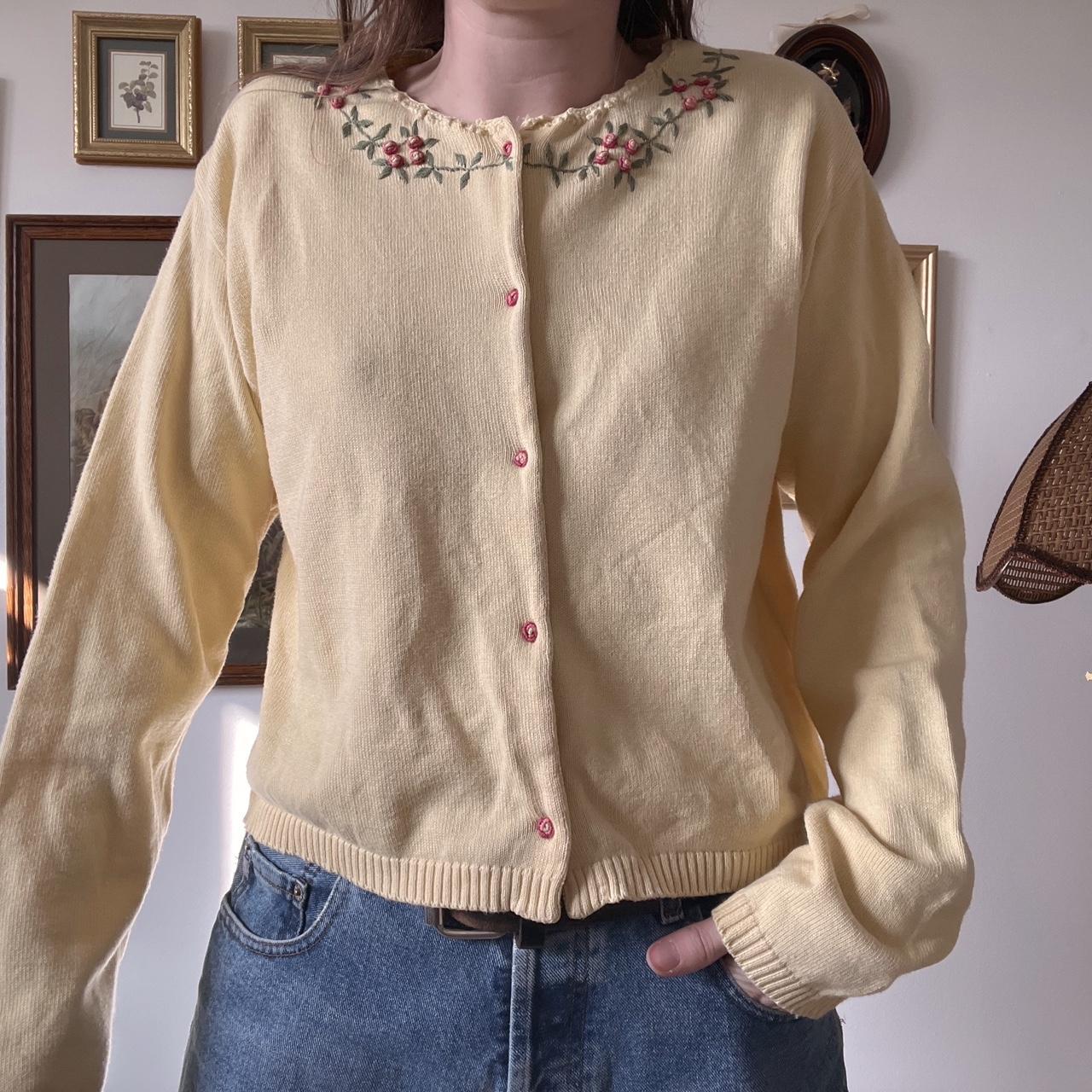 Butter cottage knit cardigan (L)