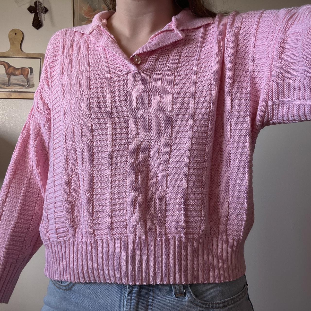 Little pink knit sweater (S)