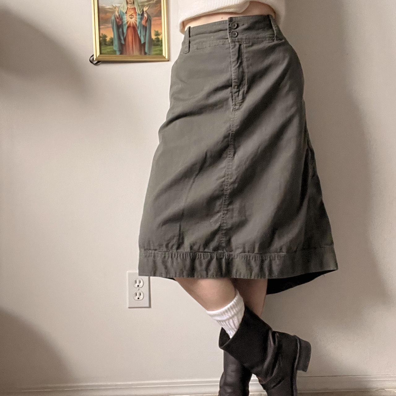 Forest cargo midi skirt (XL)