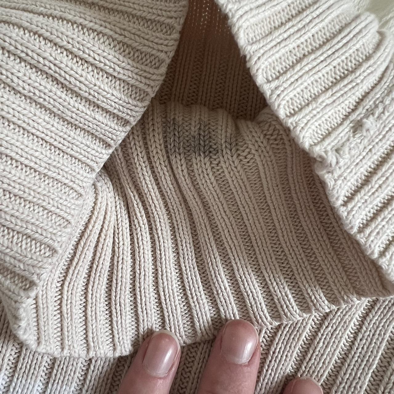 Mocha striped knit jumper (S)