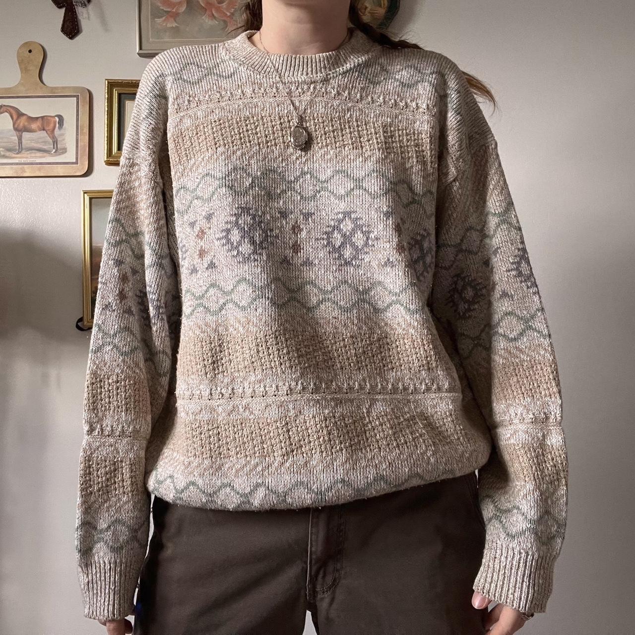 Vintage cottagecore fall knit (M)