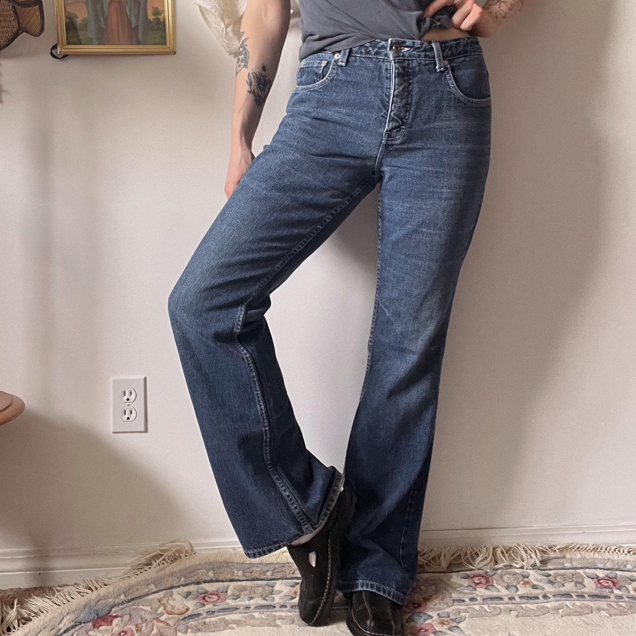 Y2k flare blue jeans (30")