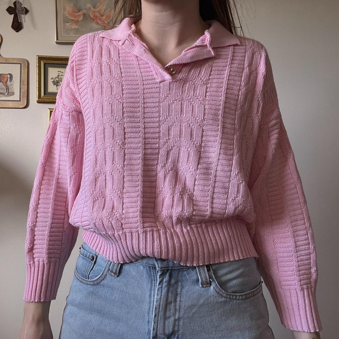 Little pink knit sweater (S)