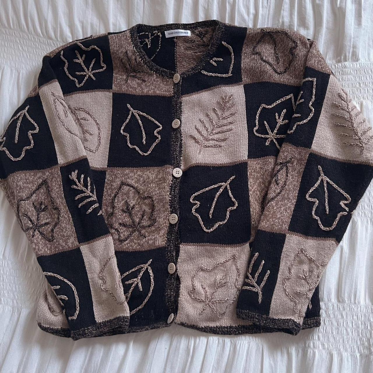 Patchwork naturecore cardigan (S)