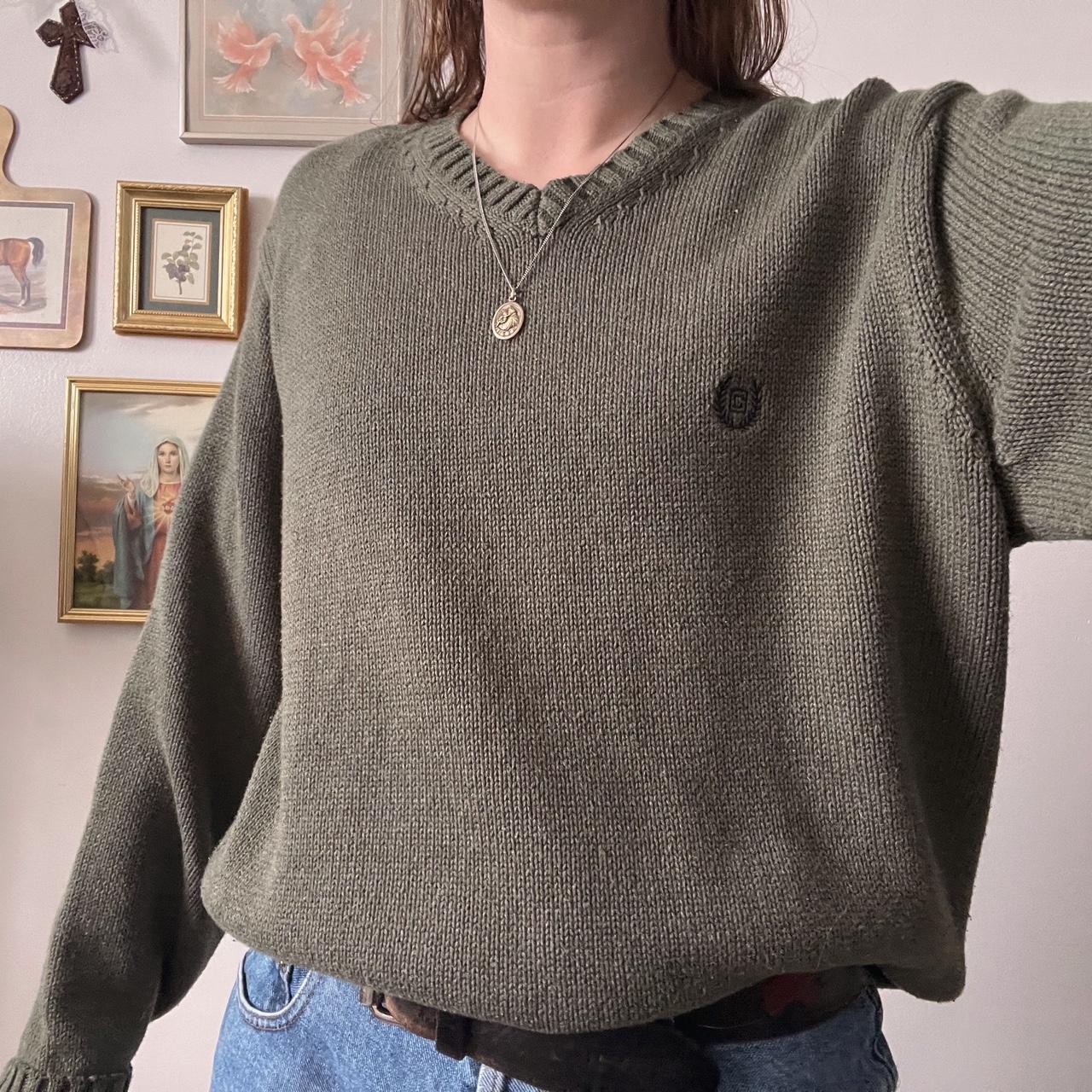 Pine green slouchy knit (L)