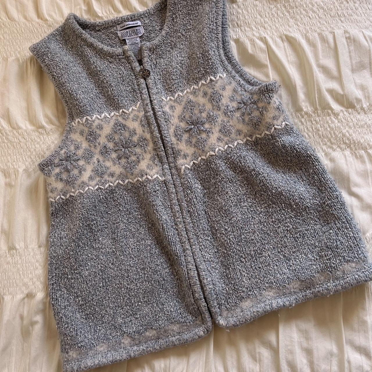 Vintage winter knit vest (M)