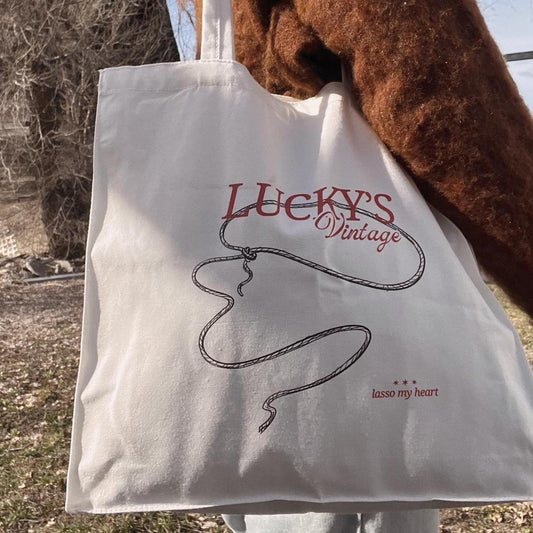 Lucky's lasso tote bag