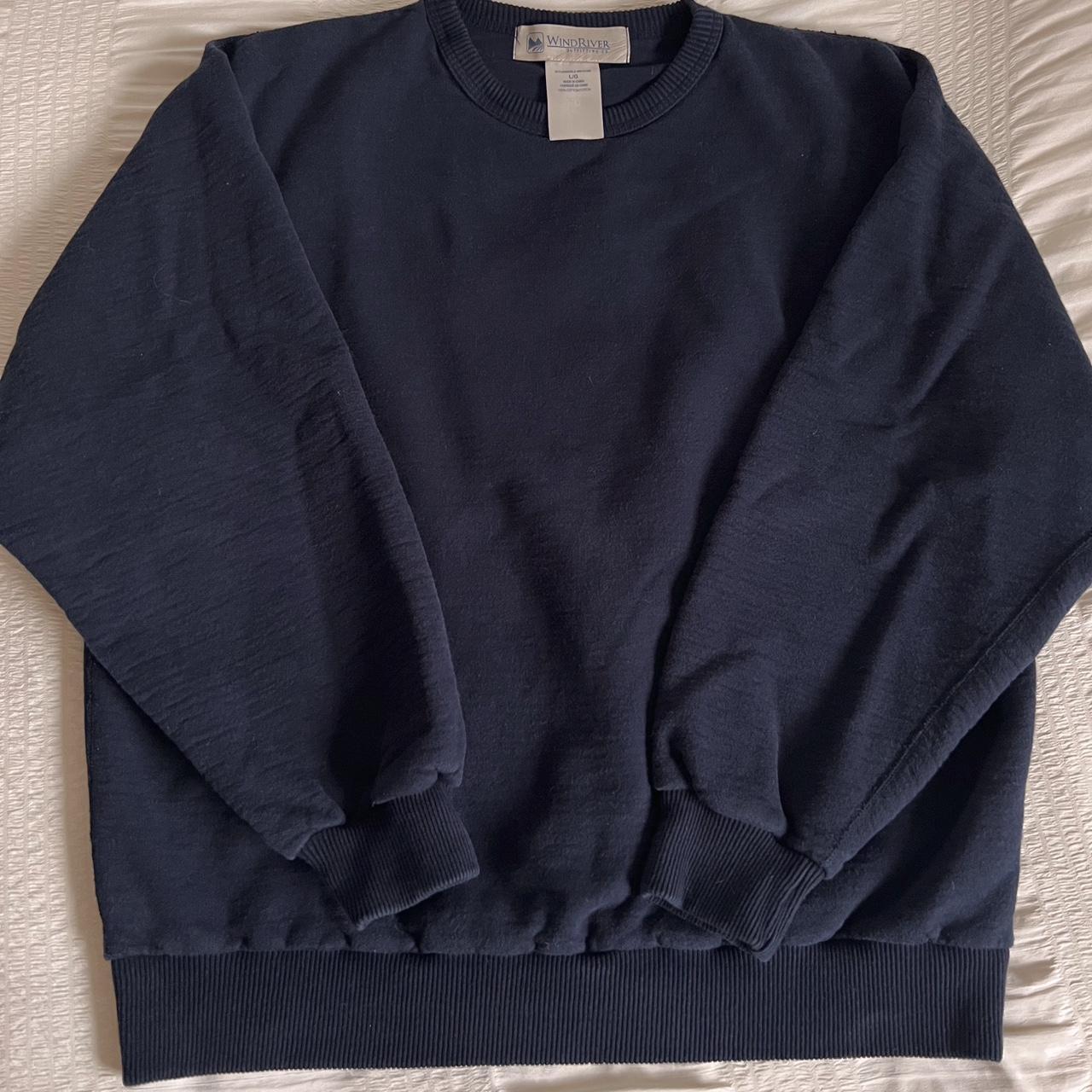 Oversized navy 90s sweatshirt (L)