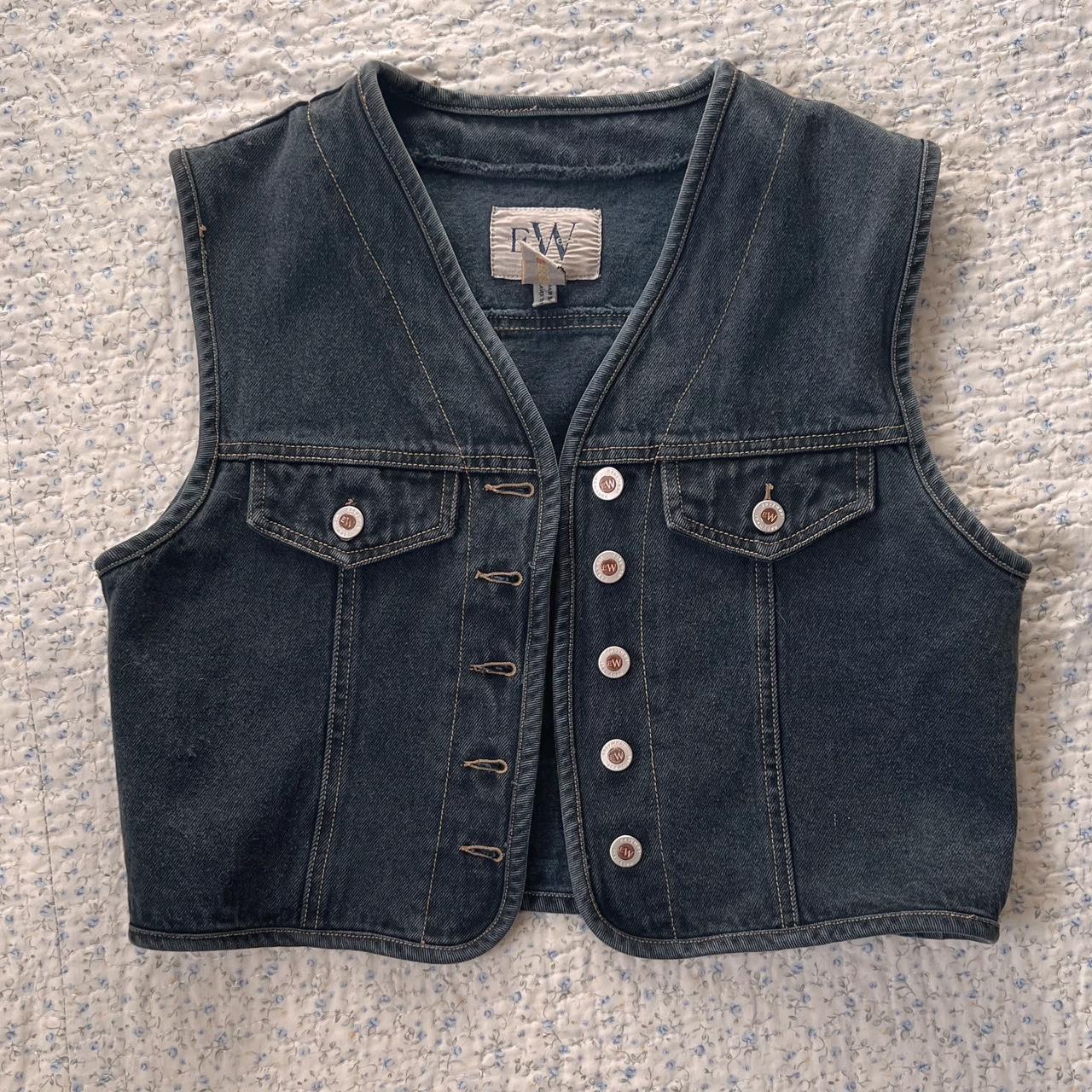 Black denim vest (S/M)