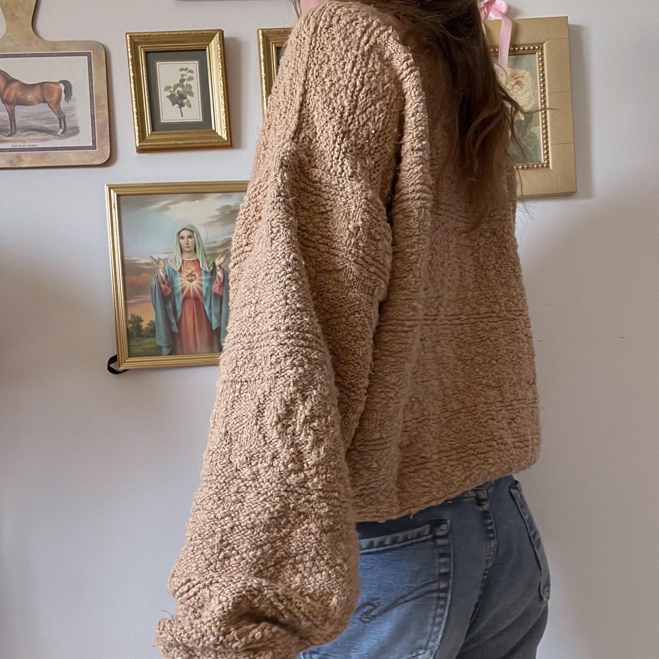 Pumpkin spice knit sweater (M)