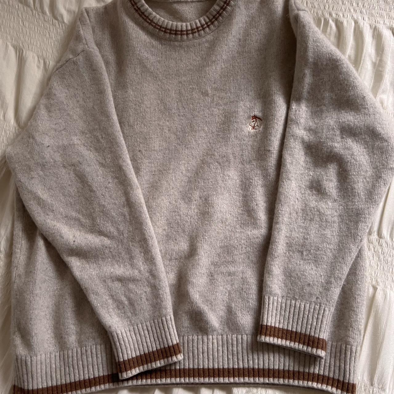 Slouchy horse emblem knit (L)