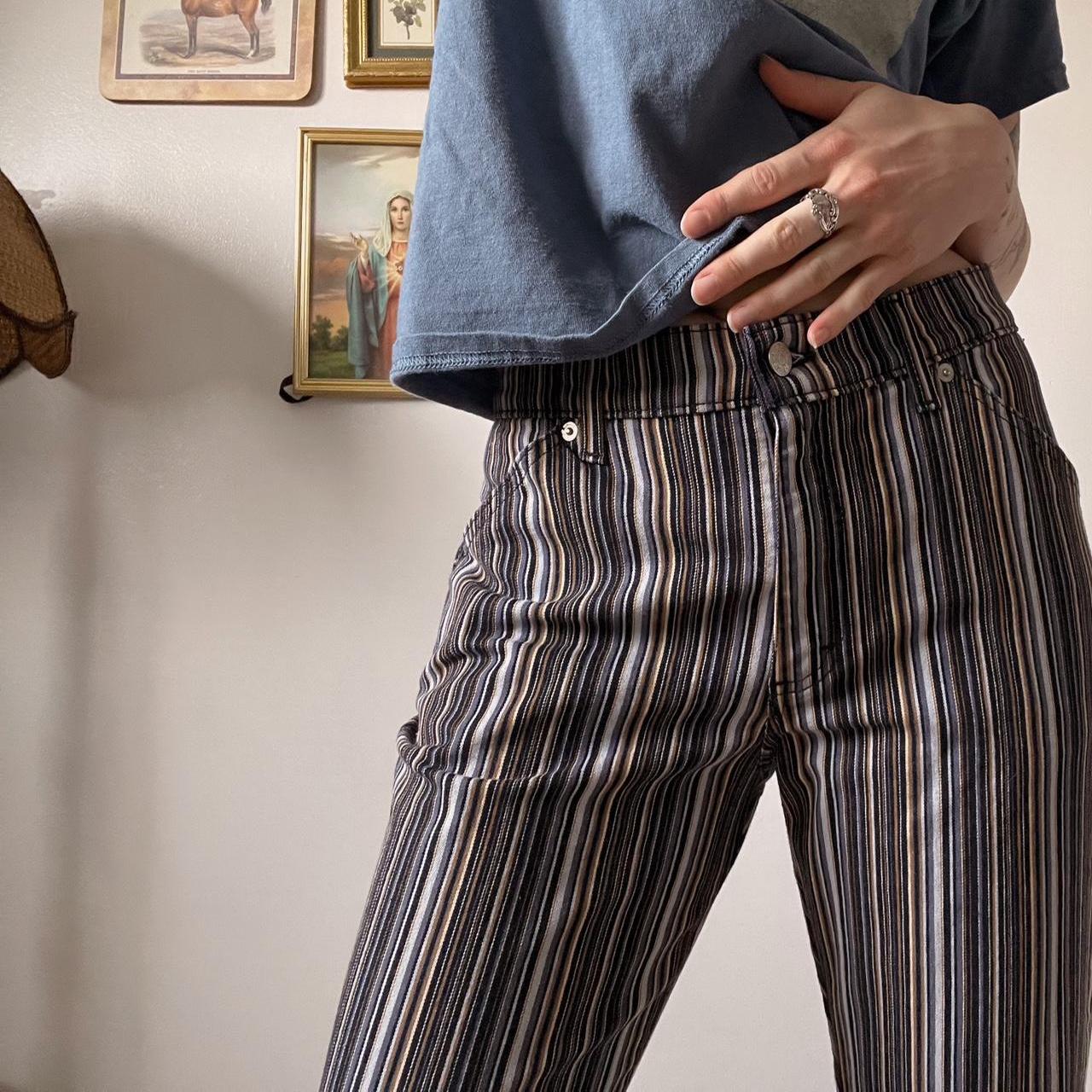 Whimsigoth striped pants (M)