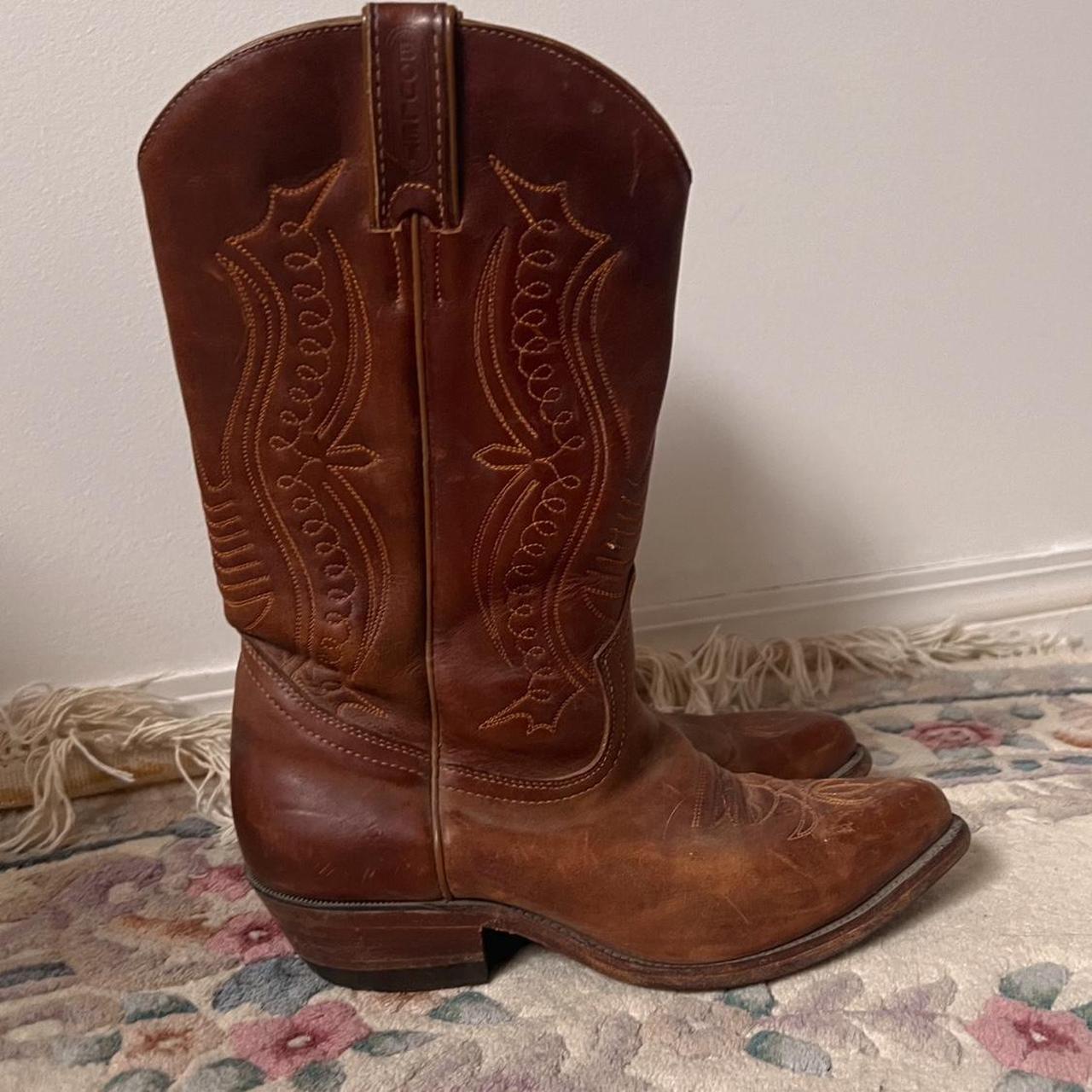 Brown boulet cowboy boots (7.5)