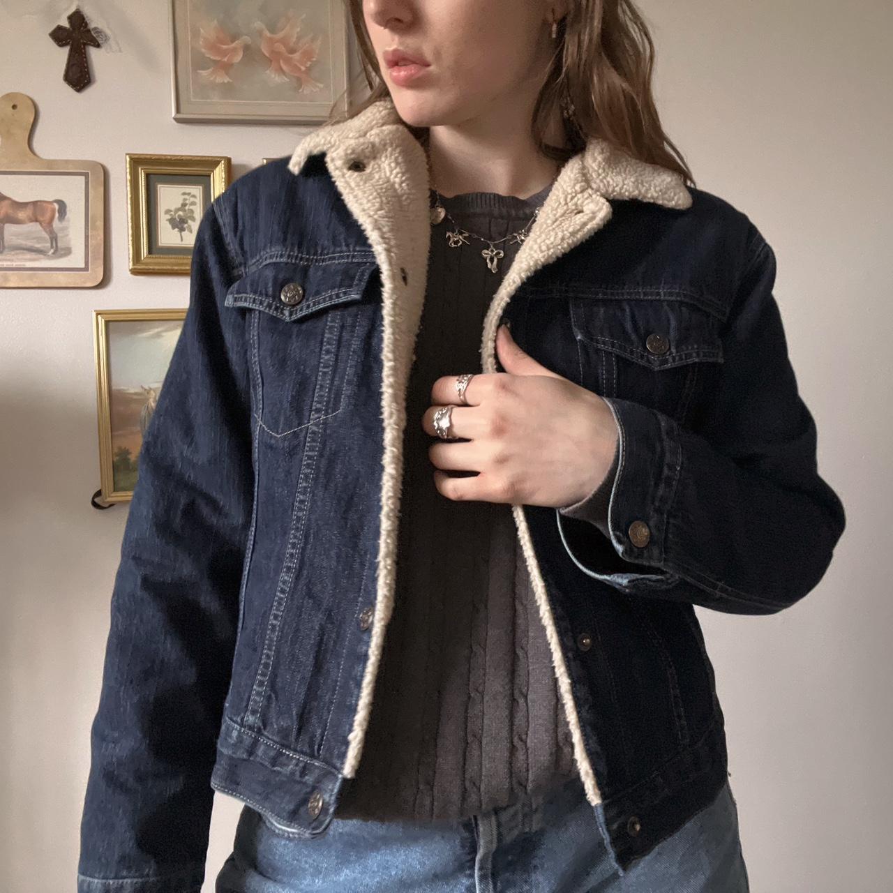 Cozy lined denim jacket (S)