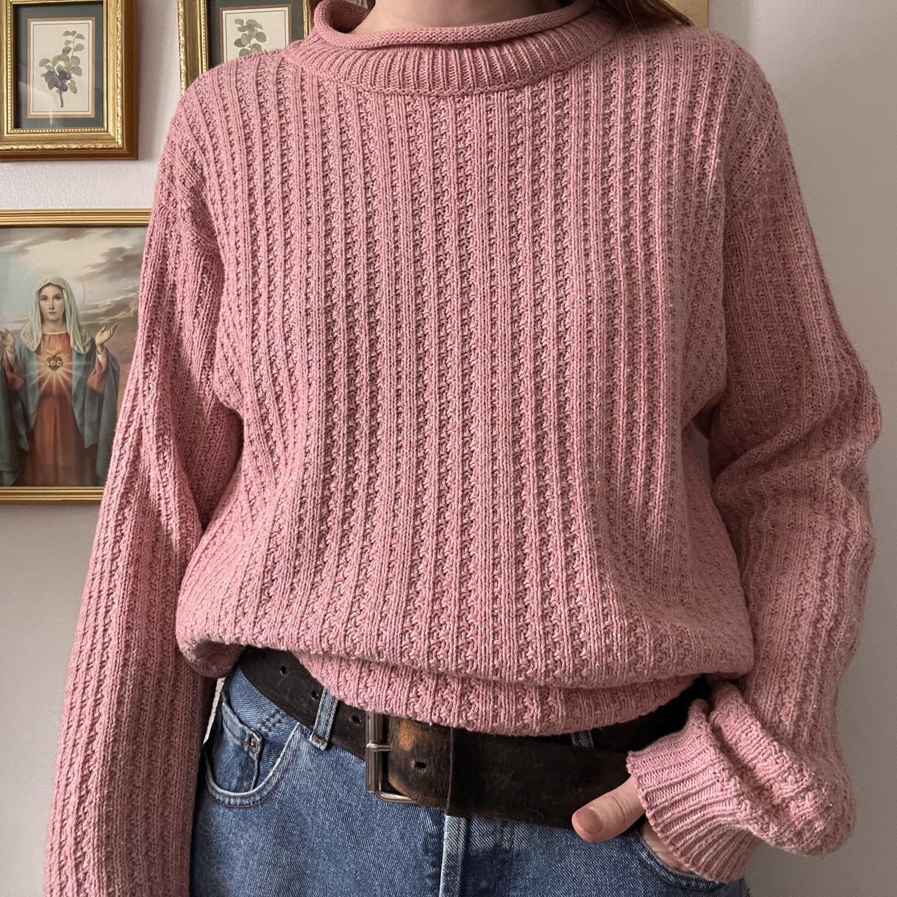 Dusky pink knit sweater (S)