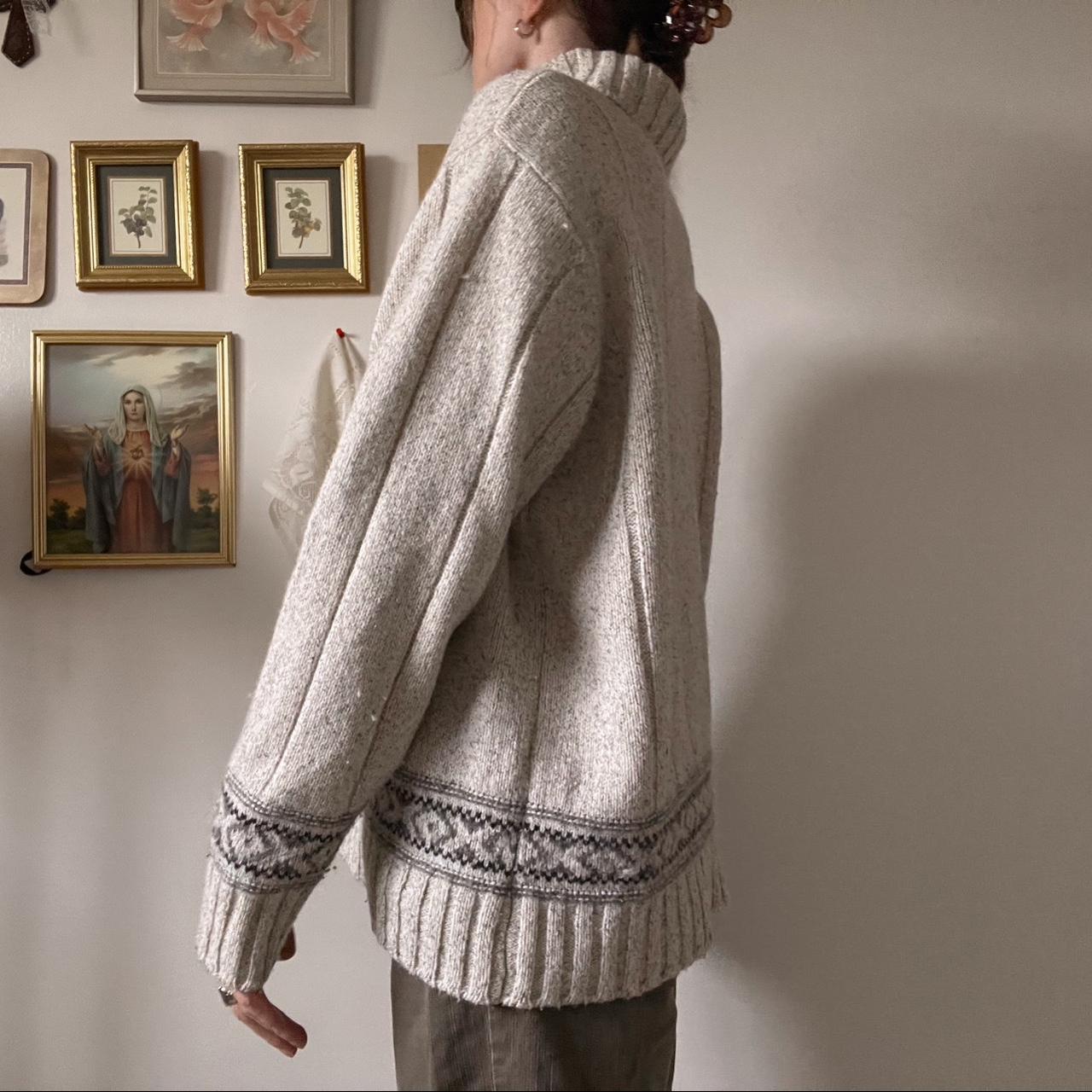 Cottagecore wool knit sweater (L)