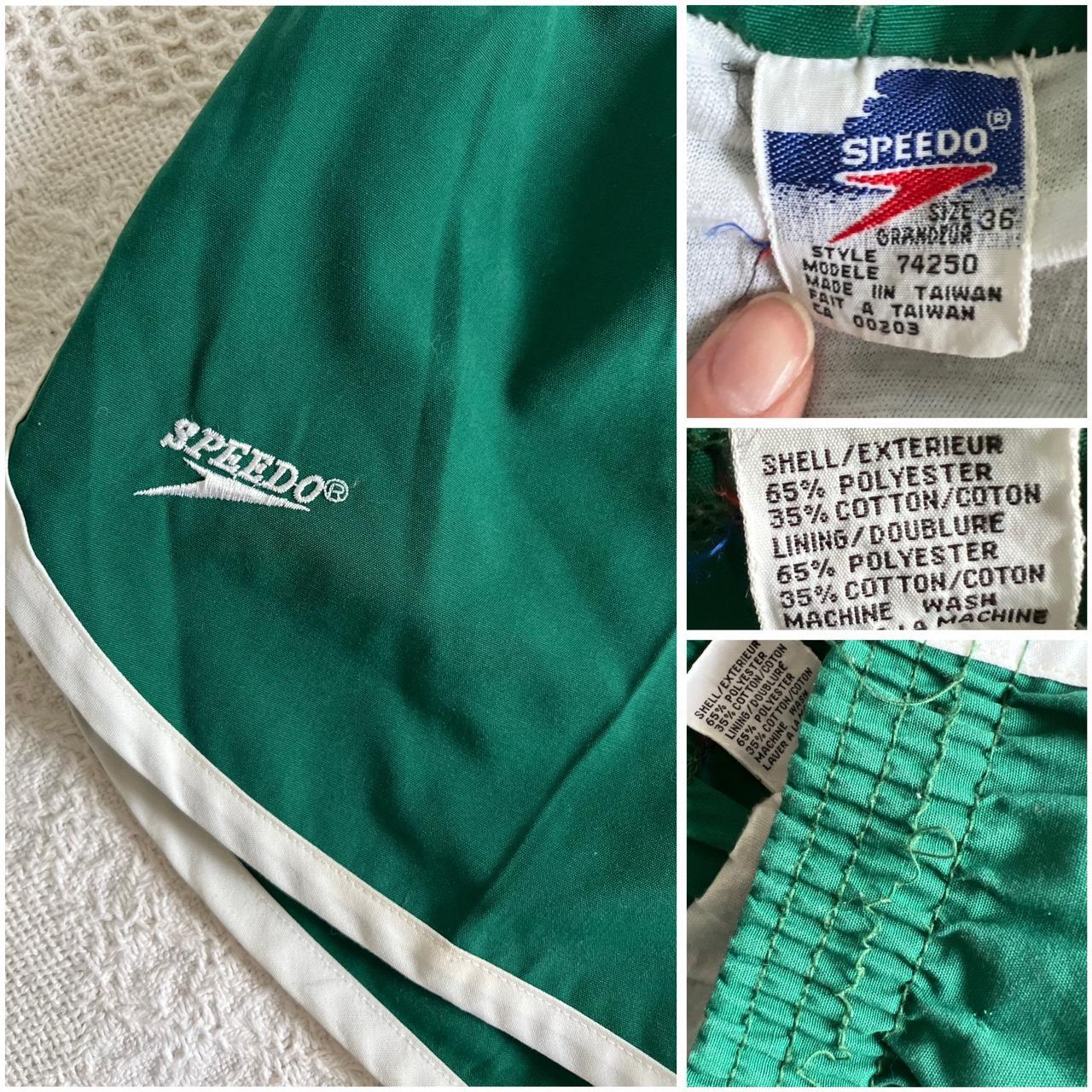 90's green track shorts (M)