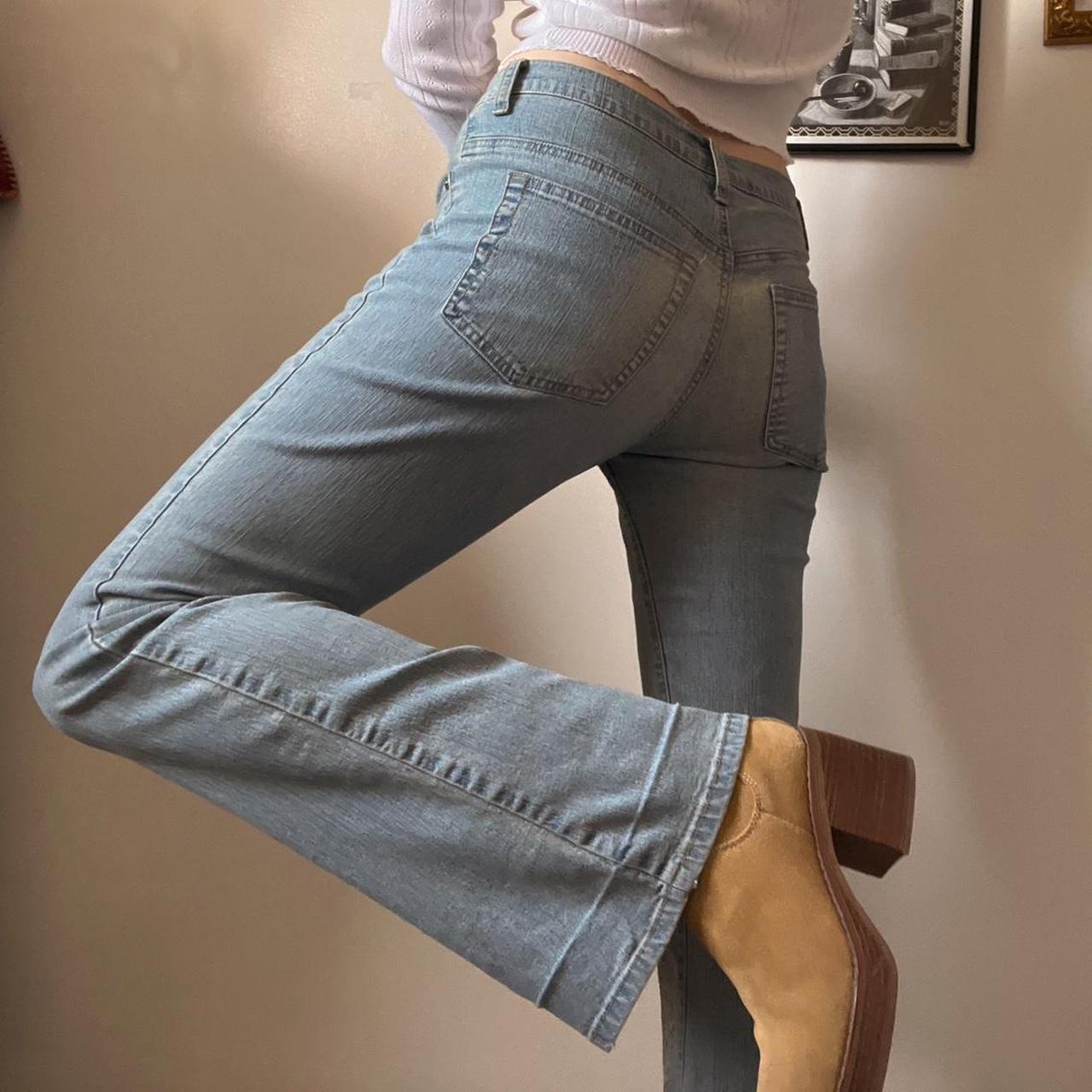 Low rise flare butterly jeans (S)