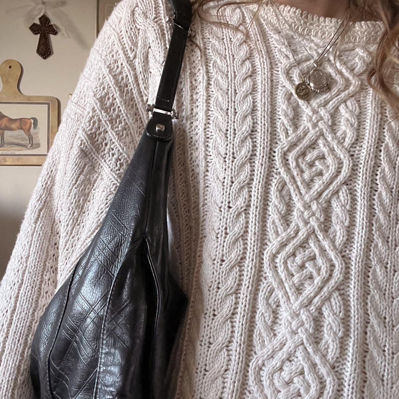 Slouchy leather shoulder bag