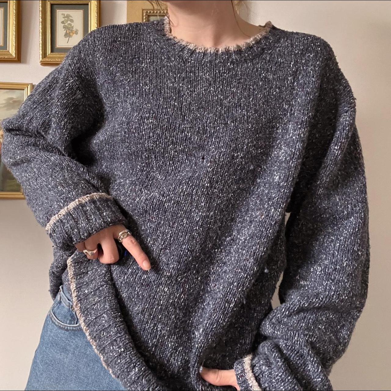 Speckled slouchy cabincore sweater (L)