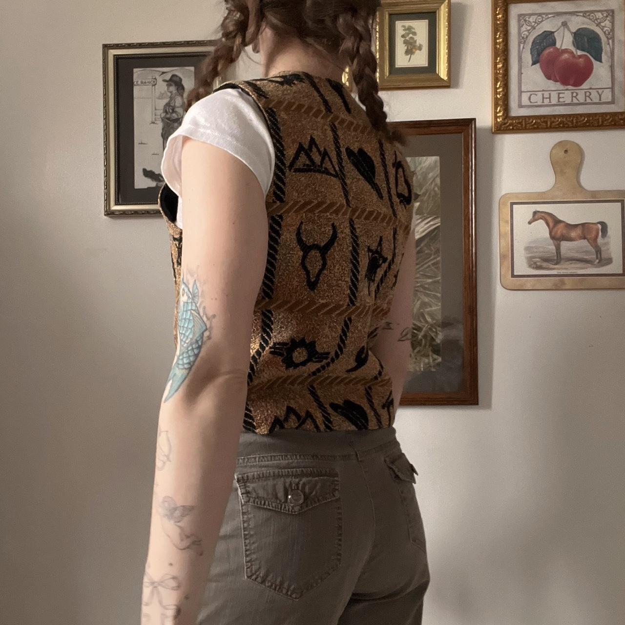 Western tapestry vest (M)