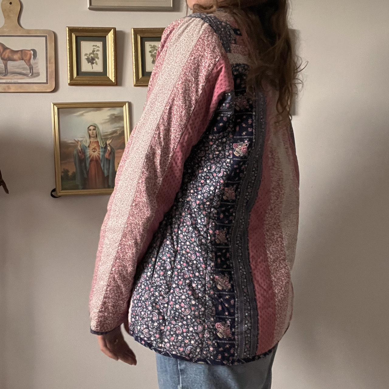 Patchwork quilted jacket (S)