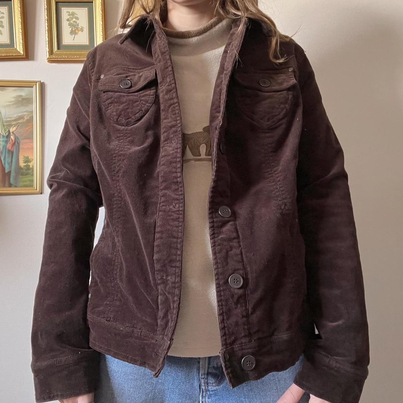 Chocolate brown corduroy jacket (M/L)