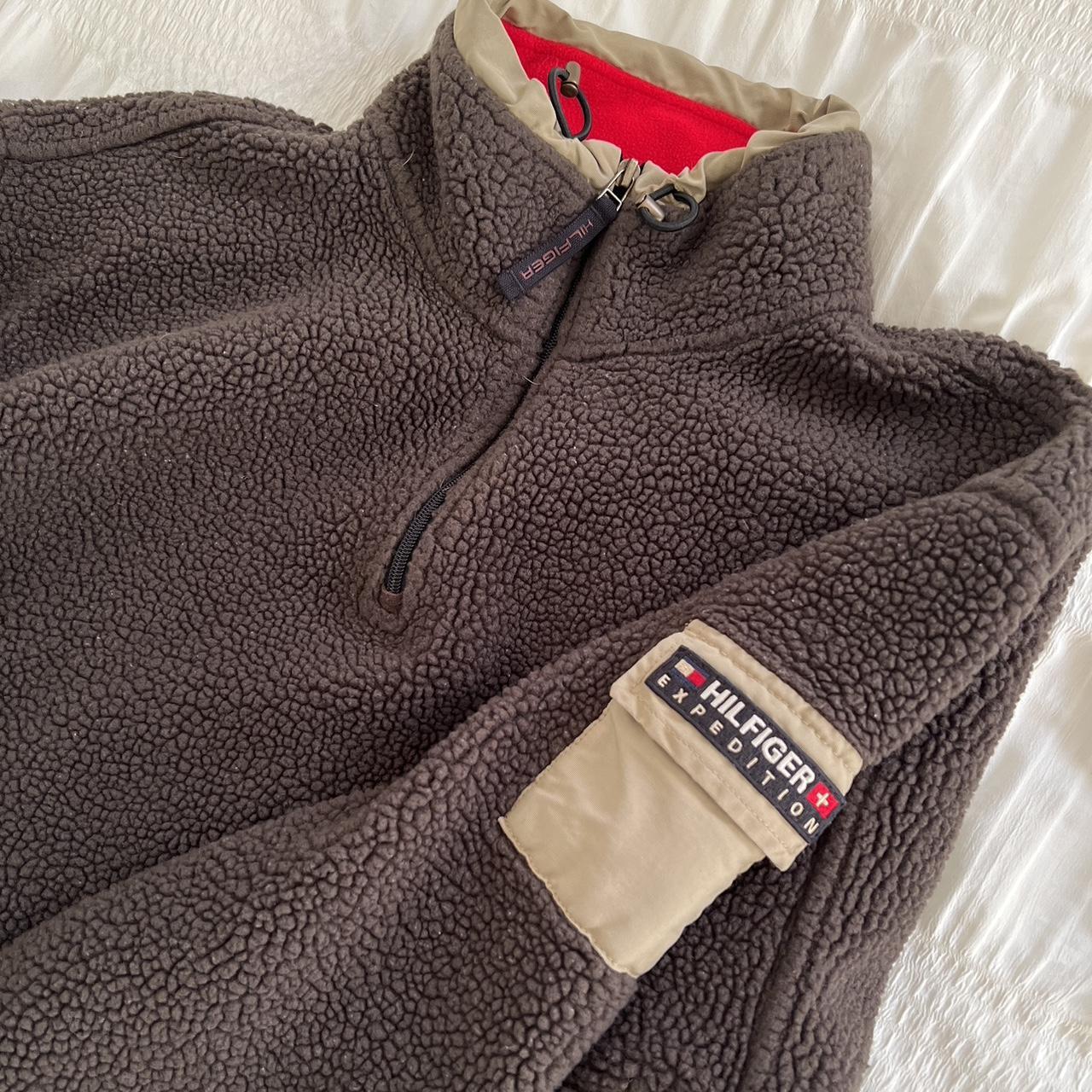 Brown fleece quarter zip (L)