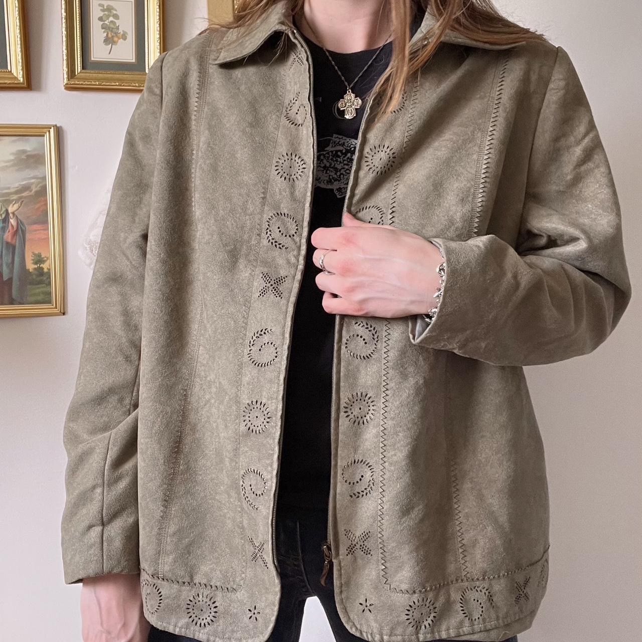 Whimsical sage jacket (XL)