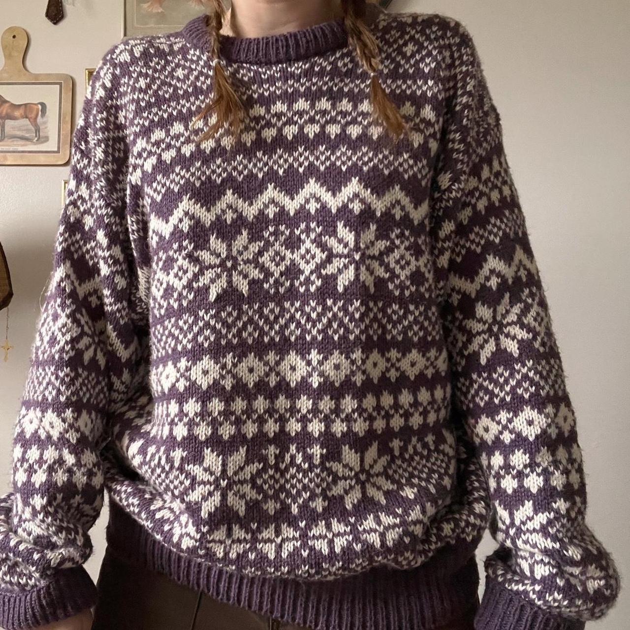 Vintage lavender wool sweater (M)