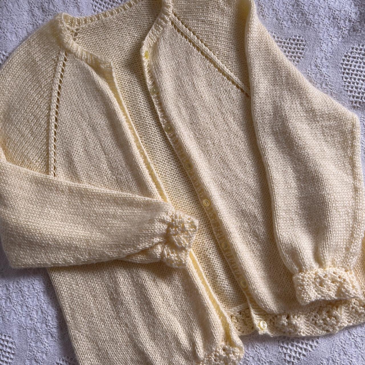 Canary yellow vintage cardigan (L)