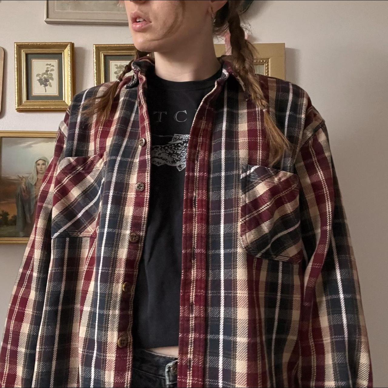 Vintage grunge cabincore flannel (L)