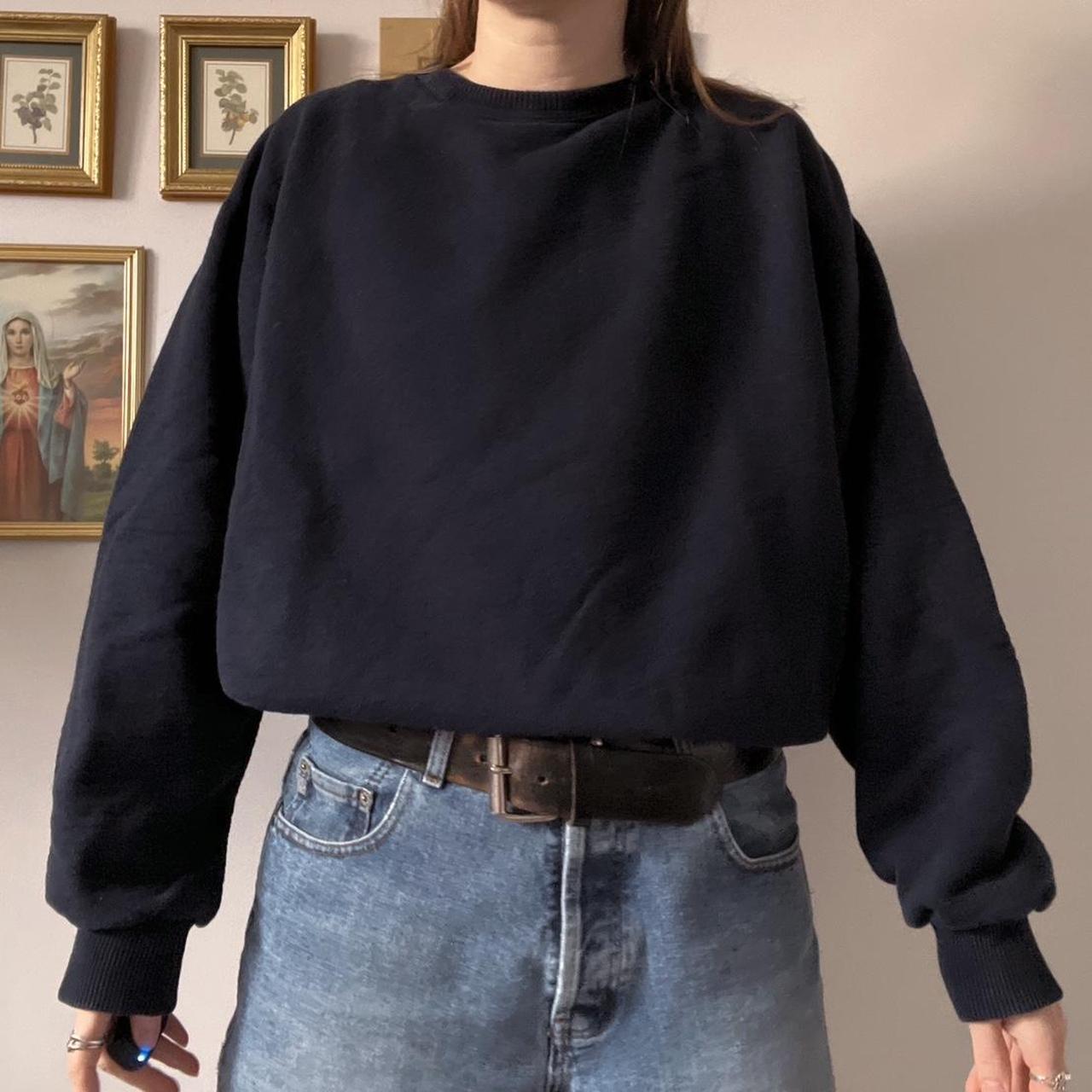 Oversized navy 90s sweatshirt (L)