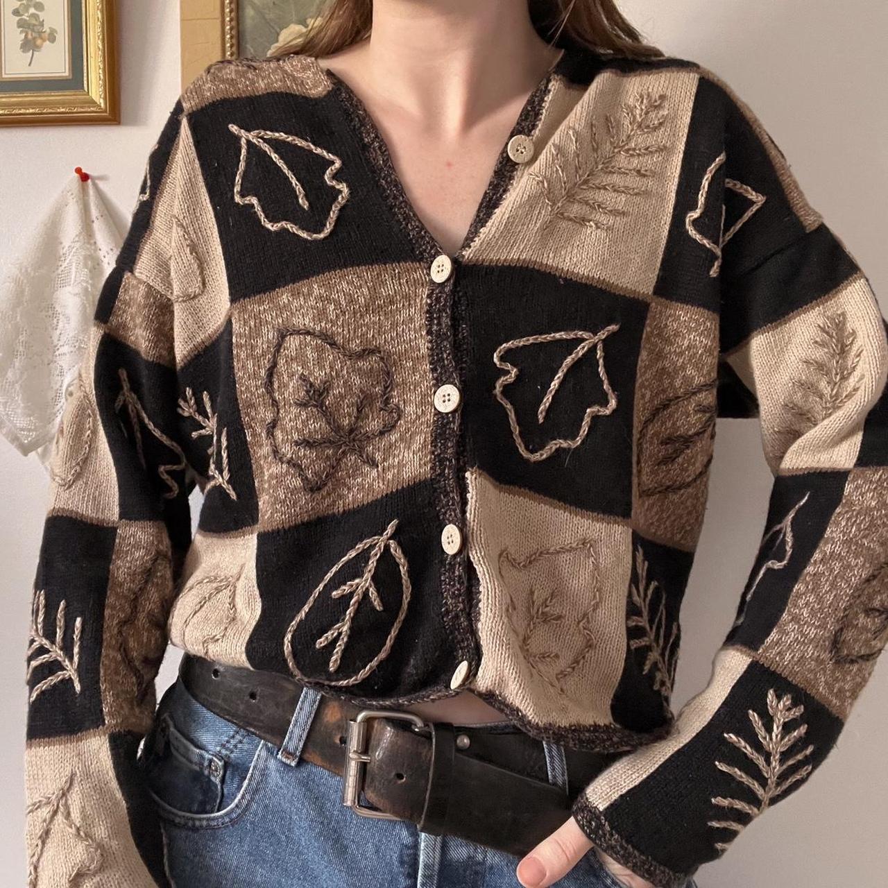 Patchwork naturecore cardigan (S)