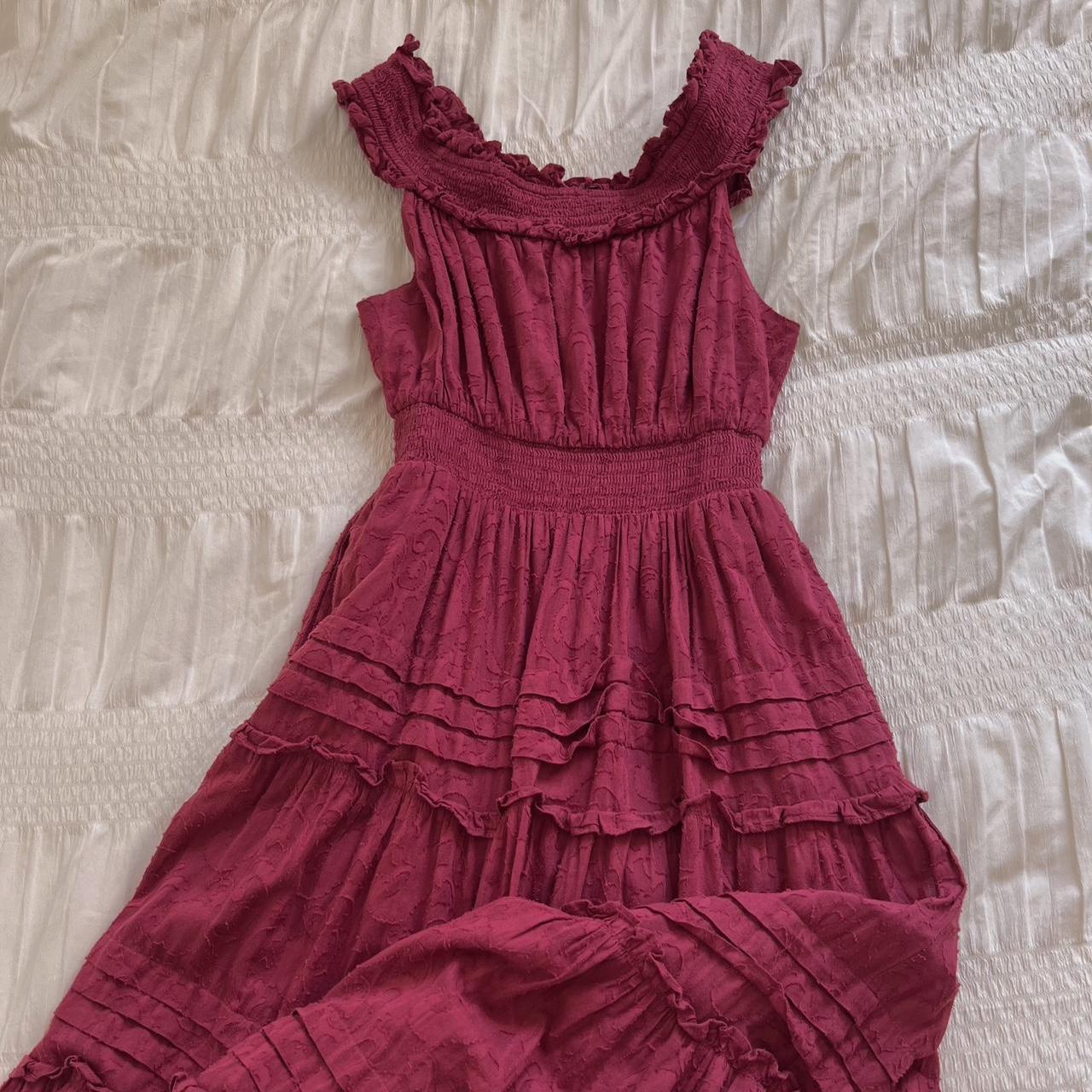 Cherry red maxi dress (XS)