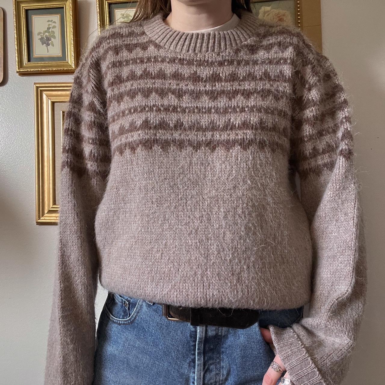 Cozy brown vintage knit (M)