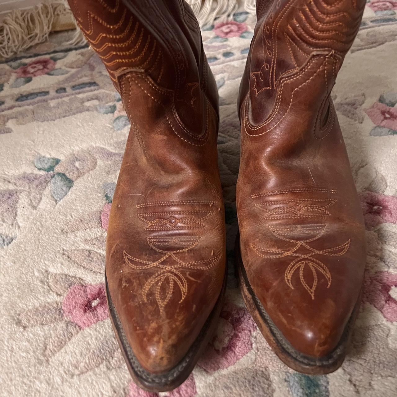 Brown boulet cowboy boots (7.5)