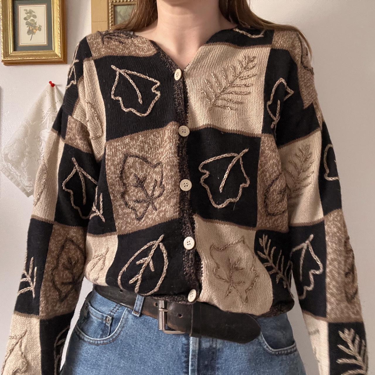 Patchwork naturecore cardigan (S)