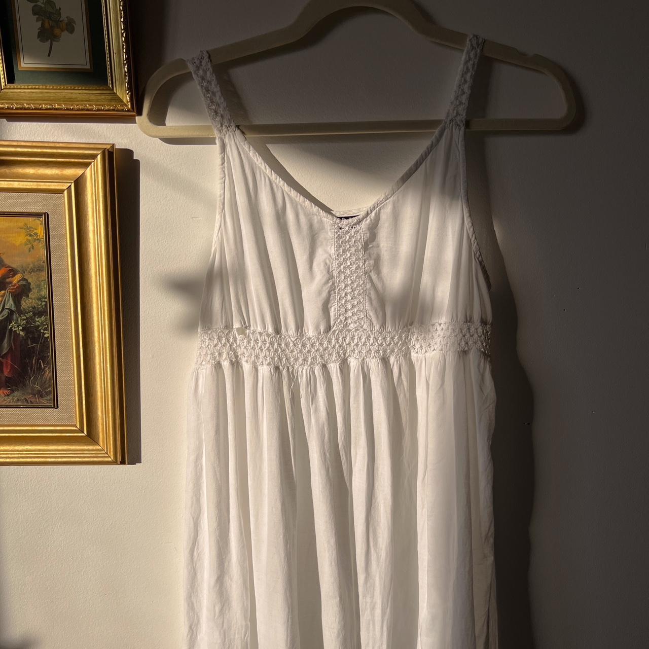 White babydoll maxi dress (S)