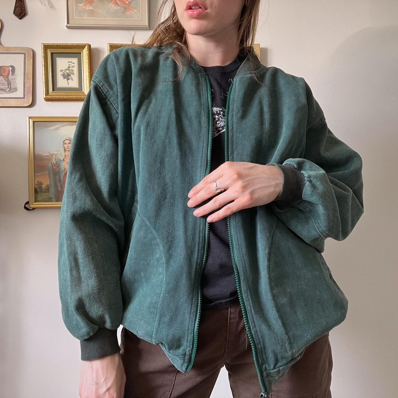 Spruce green bomber jacket (M)