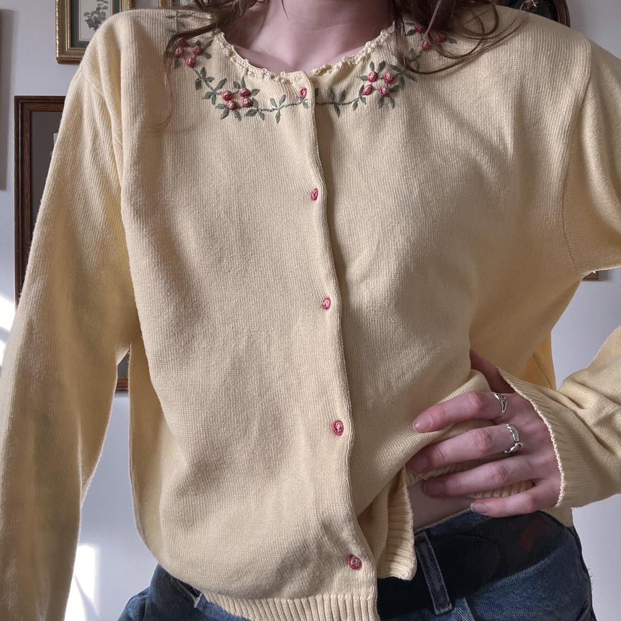 Butter cottage knit cardigan (L)