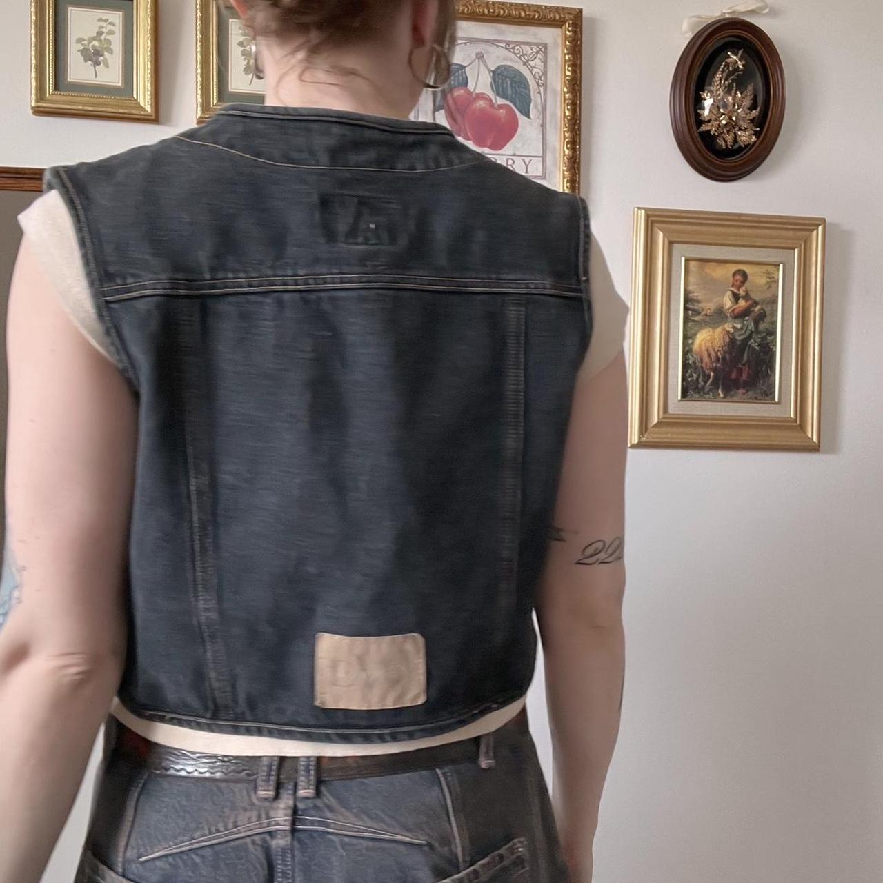 Black denim vest (S/M)