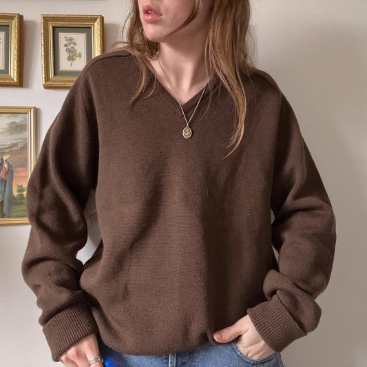 Chocolate brown 90s knit (XL)