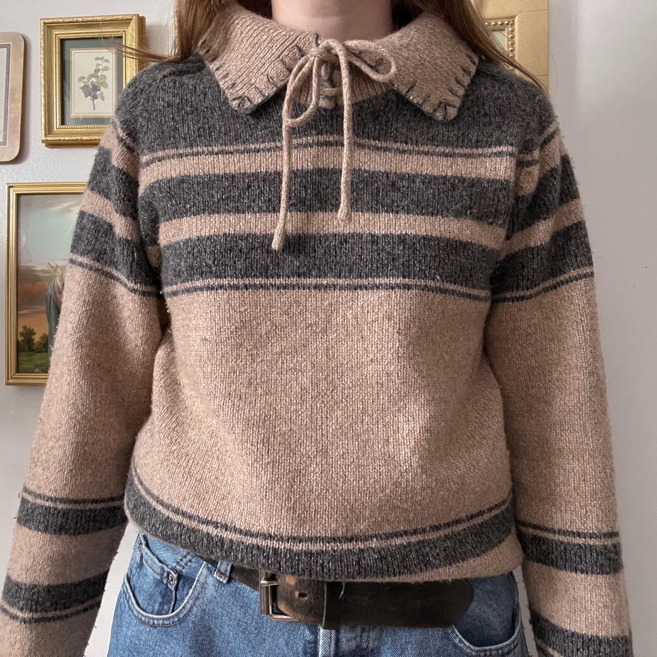 Western striped knit sweater (M)